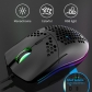 XYH90 Wired Lightweight Gaming Mouse Macro Programmable Honeycomb Hollow RGB Luminescent for Computer Laptop